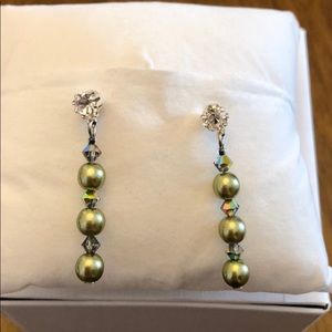 Beautiful Pearlescent Dangle Earrings